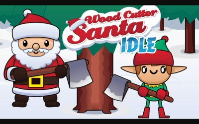 Wood Cutter Santa Idle