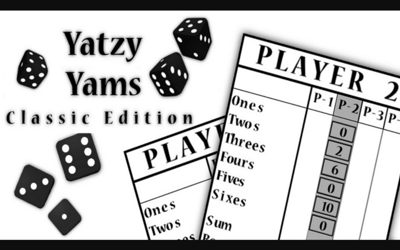 Yatzy Yahtzee Yams Classic Edition